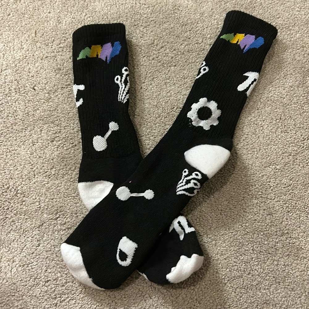 Sience-themed socks